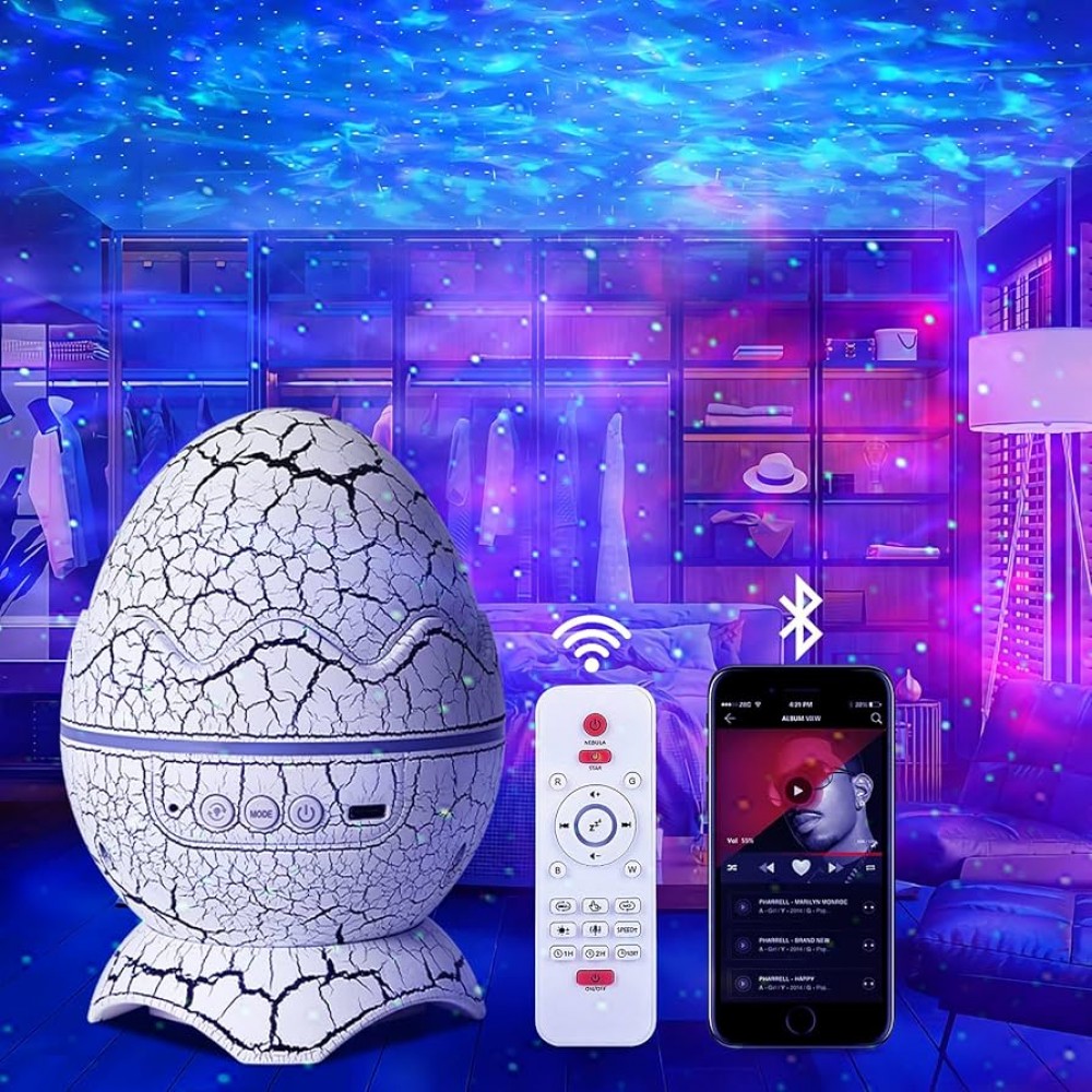 Fioplus Dinozor Yumurtası Bluetooth Hoparlör ve Projektör Fioplus Dinozor Yumurtası Bluetooth Hoparlör ve Projektör