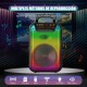 KTS-1553 8’’ RGB Işıklı Kumandalı Karaoke Bluetooth Hoparlör