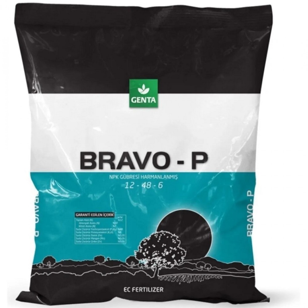 Çiçeklendirici Fosforlu Gübre BRAVO-P 1kg Çiçeklendirici Fosforlu Gübre BRAVO-P 1kg