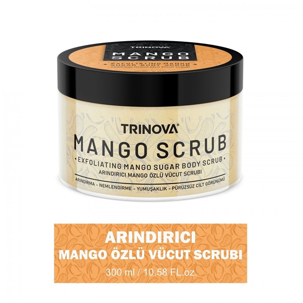 Trinova Vücut El&tırnak Manikür Peeling Mango Body Scrub 300gr.