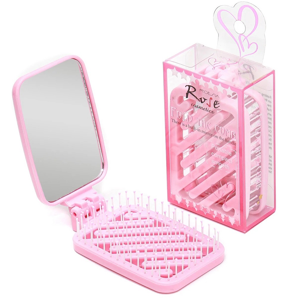 Rose Katlanabilir Aynalı Tarak