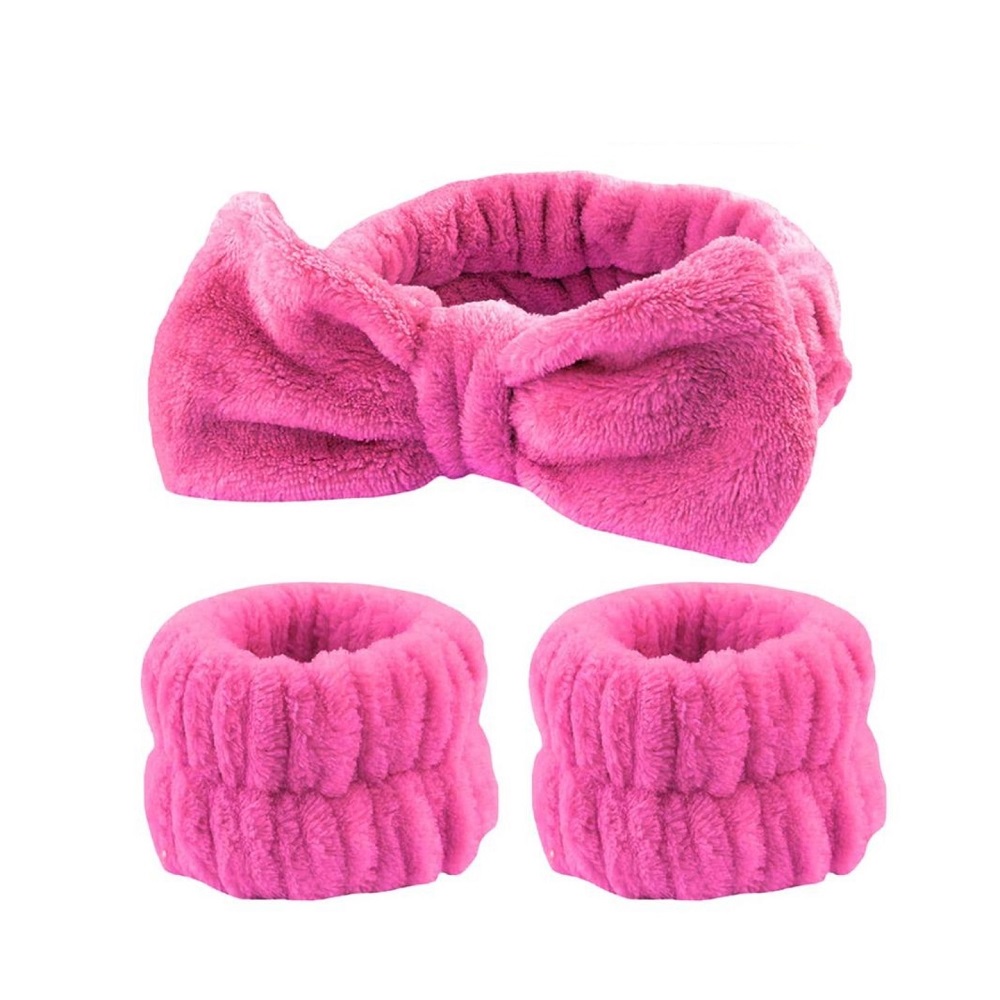 Mikrofiber Welsoft Saç Bandı ve Bileklik Seti