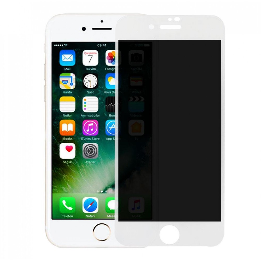 iPhone 7 Ekran Koruyucu Gizli Hayalet Cam Tam Kaplama
