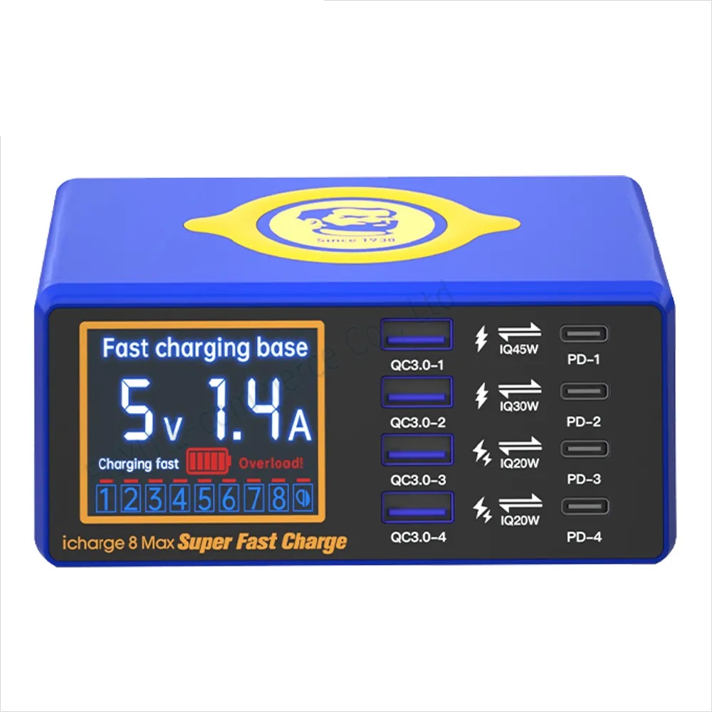 Mechanic iCharge 8 Max PD 8 Port + Wireless Ultra Hızlı Şarj Cihazı Mechanic iCharge 8 Max PD 8 Port + Wireless Ultra Hızlı Şarj Cihazı