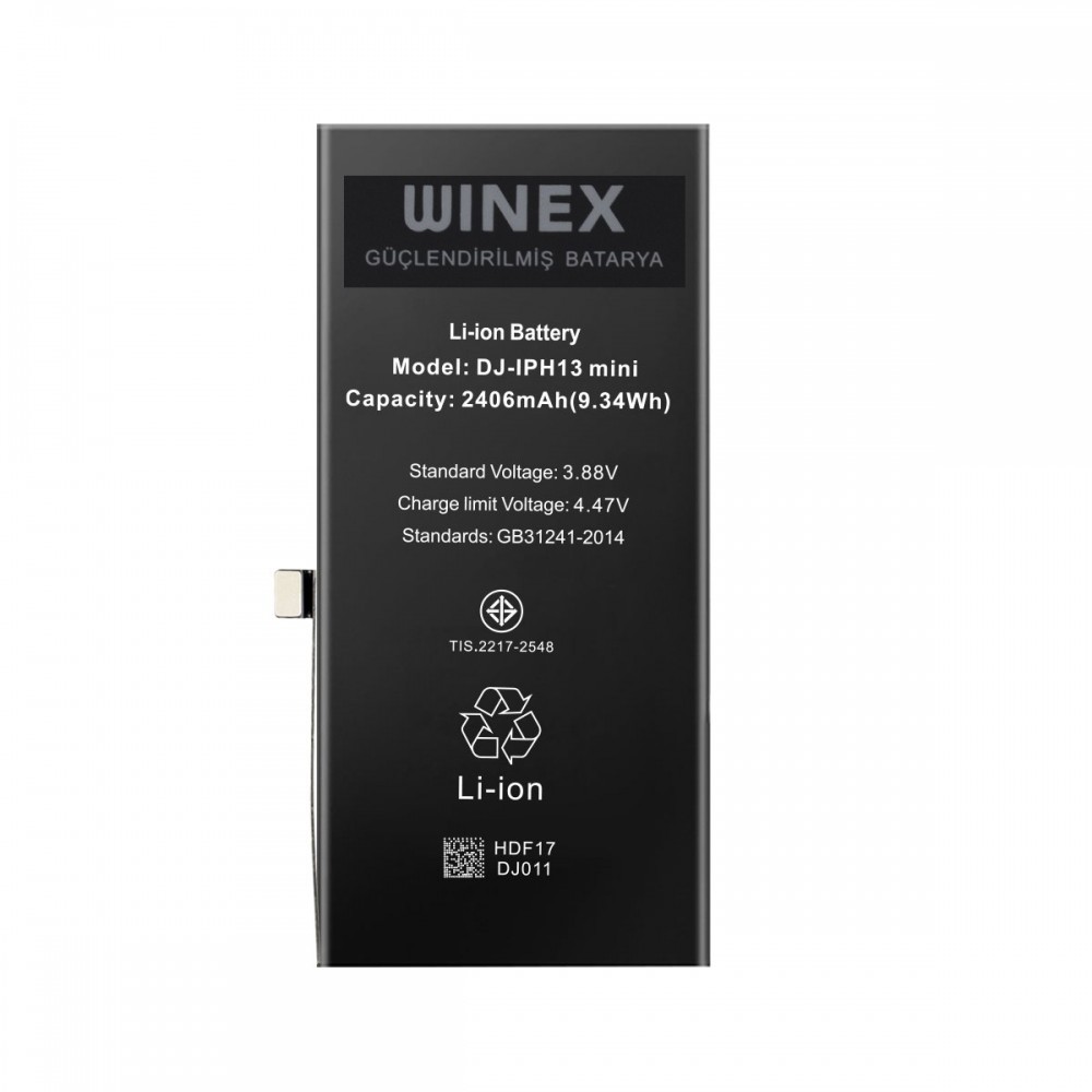 Winex iPhone 13 Güçlendirilmiş Premium Batarya