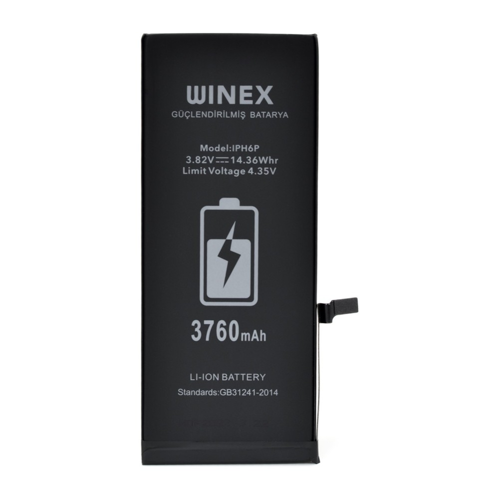 Winex iPhone 6 Plus Güçlendirilmiş Premium Batarya