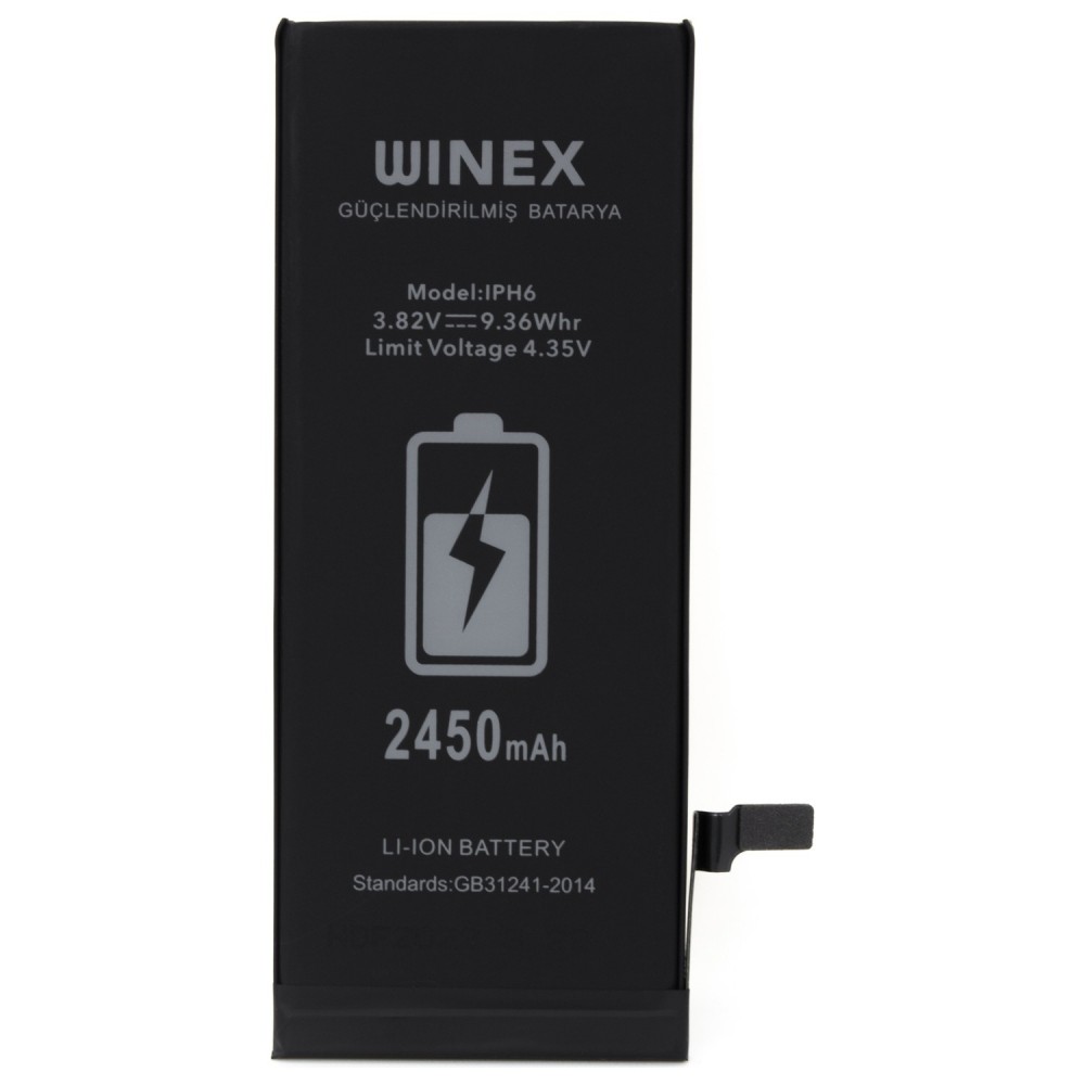 Winex iPhone 6G Güçlendirilmiş Premium Batarya