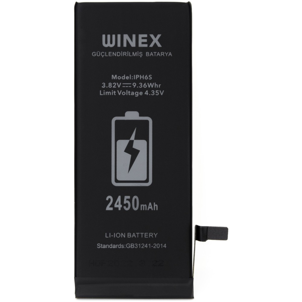 Winex iPhone 6s Güçlendirilmiş Premium Batarya