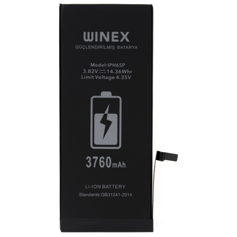 Winex iPhone 6s Plus Güçlendirilmiş Premium Batarya