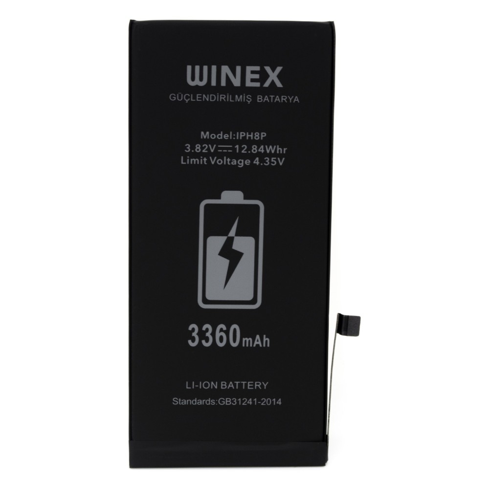 Winex iPhone 8 Plus Güçlendirilmiş Premium Batarya