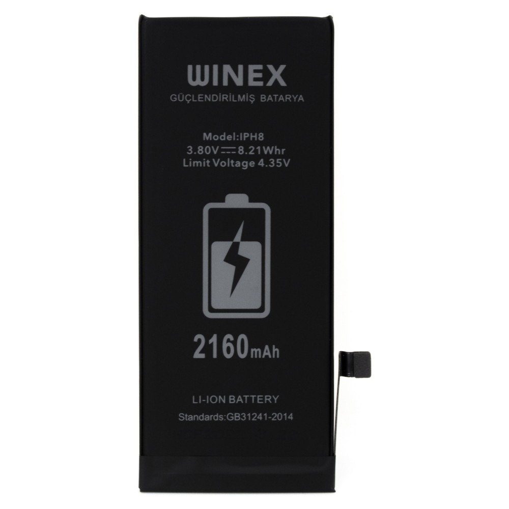 Winex iPhone 8G Güçlendirilmiş Premium Batarya