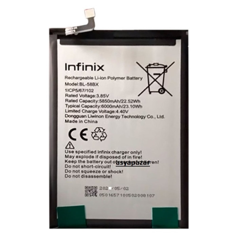 infinix Hot 8 Premium Batarya