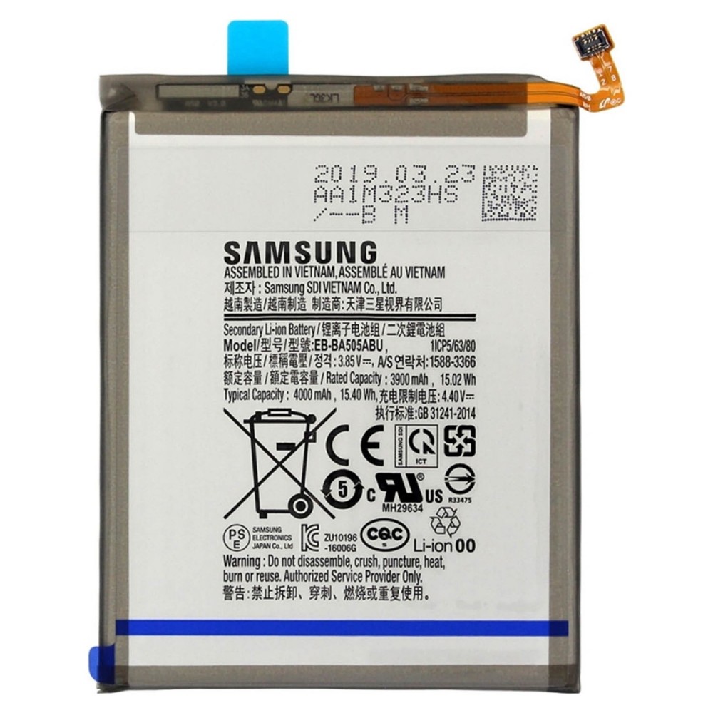 Samsung Galaxy A20 Güçlendirilmiş Premium Batarya